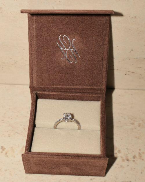 Anel de Prata Solitário Brilhante Cravejado Moissanite 1ct