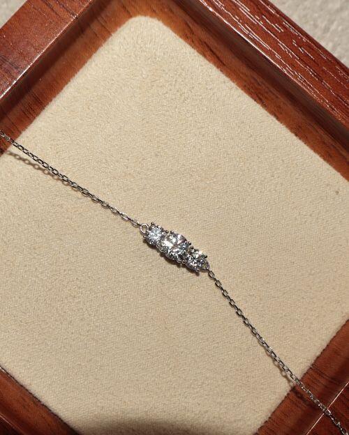 Pulseira de Prata Brilhante Moissanite 0.5ct