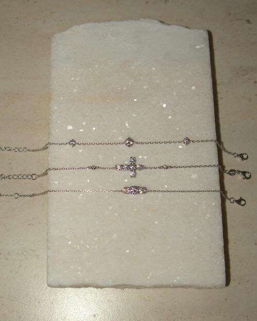 Pulseira de Prata Brilhante Moissanite 0.5ct