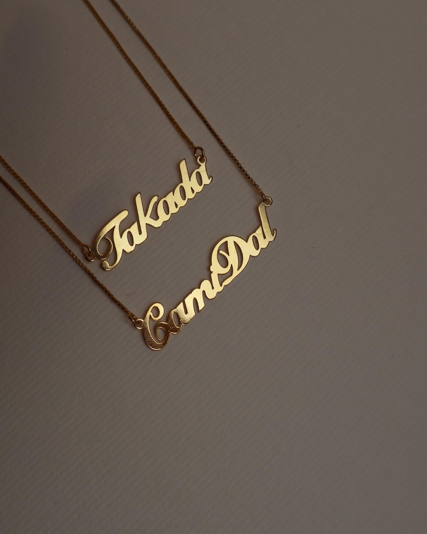 Colar de Prata Nome Liso Personalizado