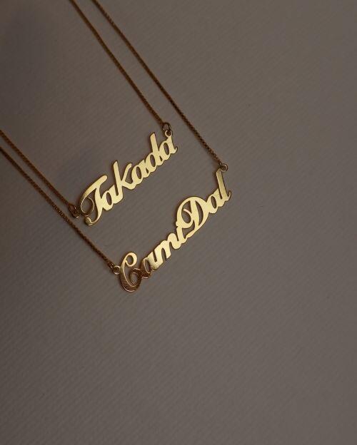 Colar de Prata Nome Liso Personalizado