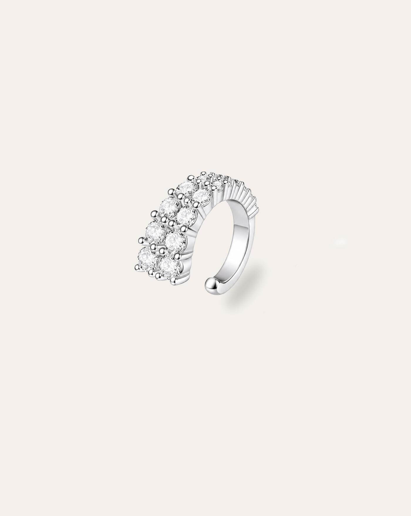 Piercing Fake de Prata Duplo 3mm