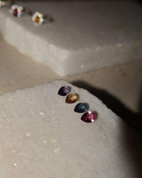 Anel de Formatura Pedra Natural Gota Classic Prata 925