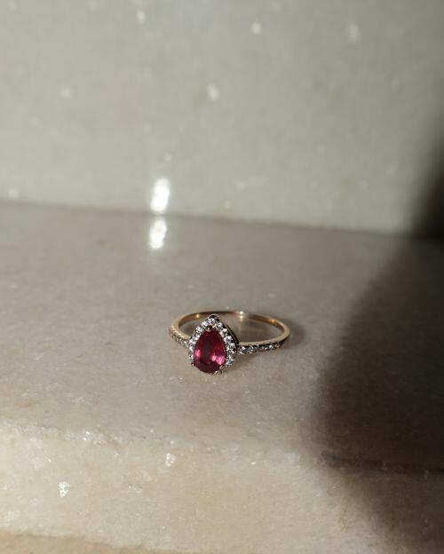 Anel de Formatura Pedra Natural Gota Classic Prata 925