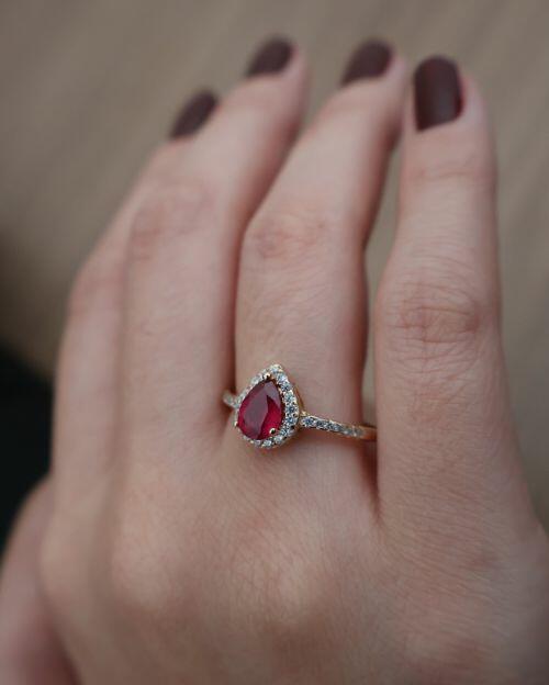 Anel de Formatura Pedra Natural Gota Classic Prata 925