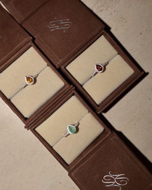 Anel de Formatura Pedra Natural Gota Classic Prata 925