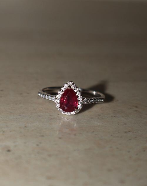 Anel de Formatura Pedra Natural Gota Classic Prata 925