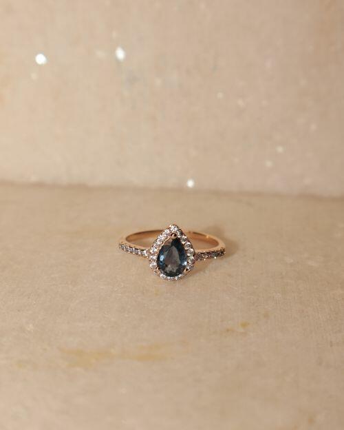 Anel de Formatura Pedra Natural Gota Classic Prata 925