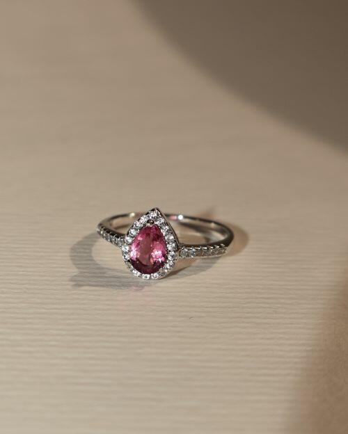 Anel de Formatura Pedra Natural Gota Classic Prata 925