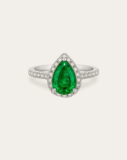 Anel de Formatura Pedra Natural Gota Classic Prata 925