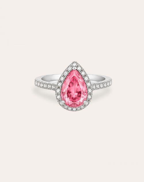Anel de Formatura Pedra Natural Gota Classic Prata 925