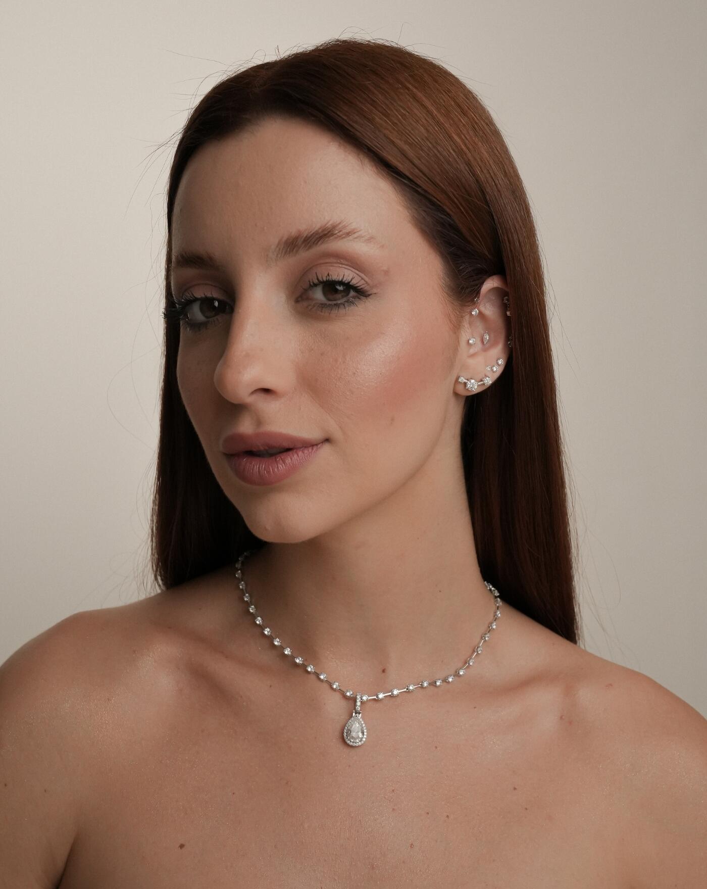 Colar de Prata Chocker Riviera Fio Faca Moissanite