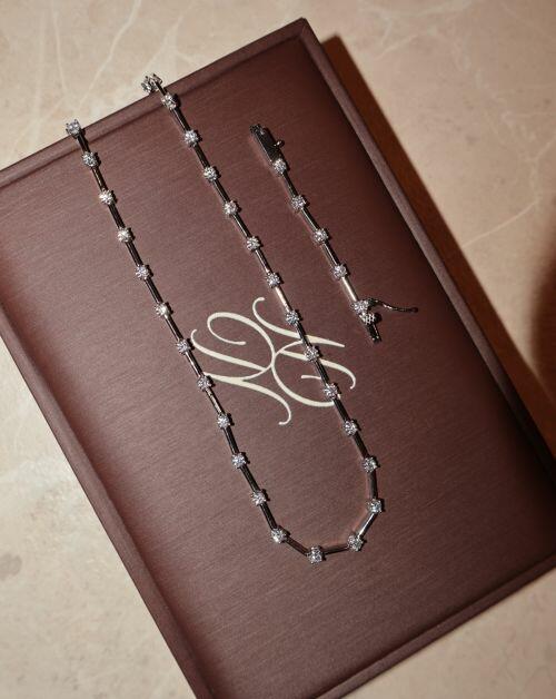 Colar de Prata Chocker Riviera Fio Faca Moissanite