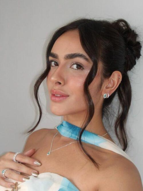 Brinco de Prata Gota Turmalina com Zircônias