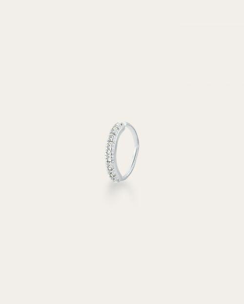 Piercing de Prata H�lix Cravejado 8mm Tor��o