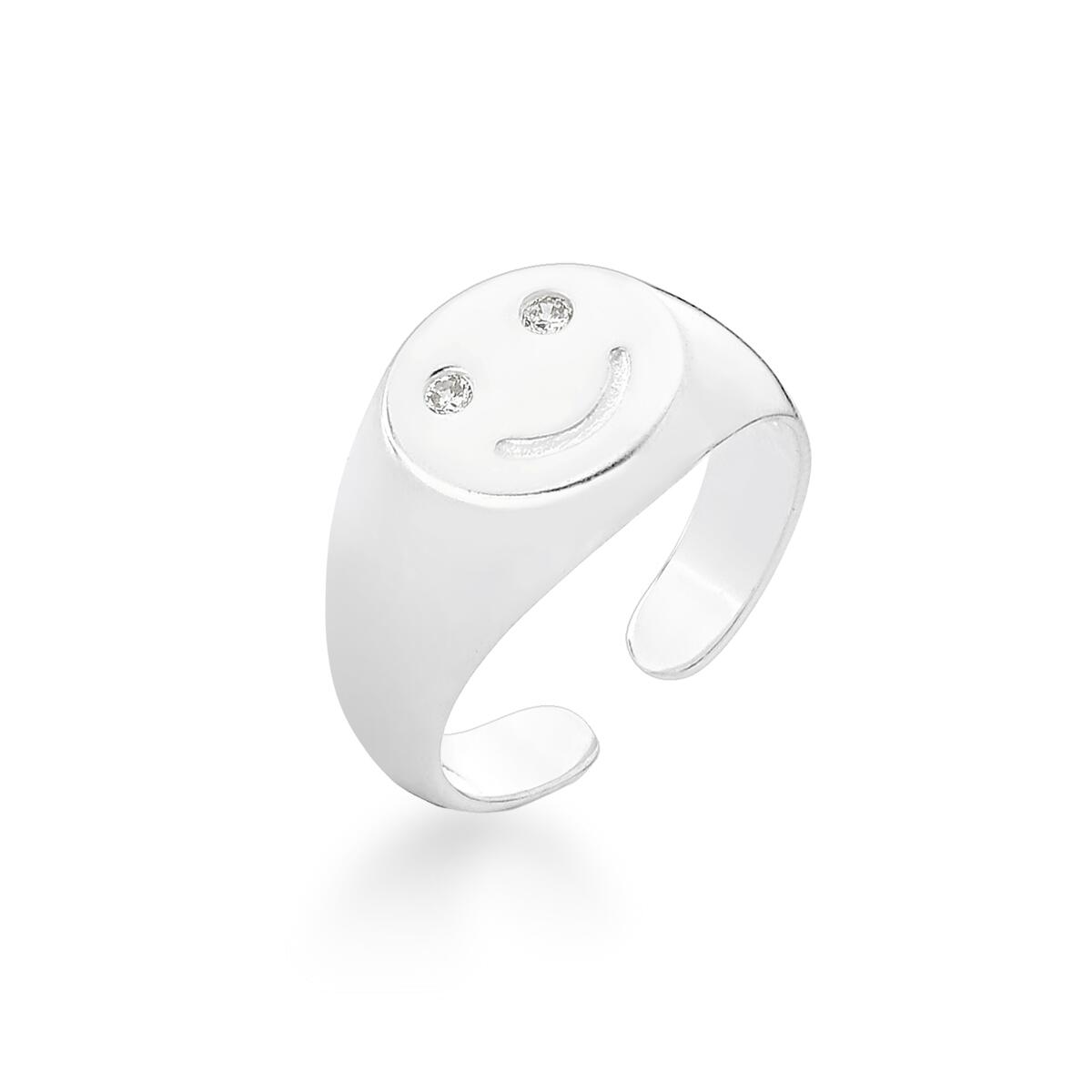 Anel de Prata Smile Regul�vel
