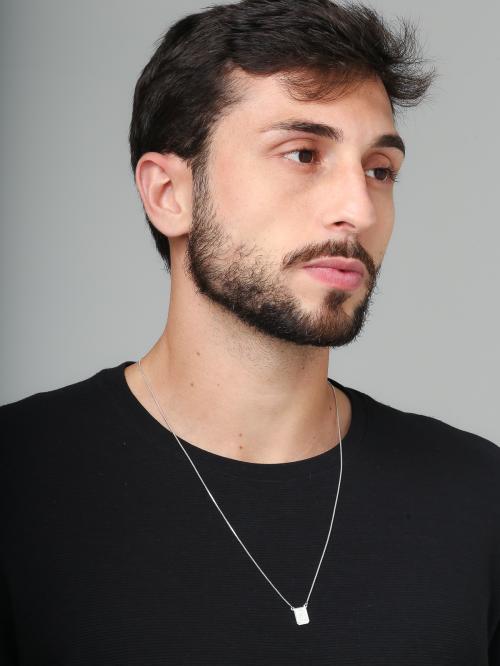 Escapulário de Prata Clássico Masculino