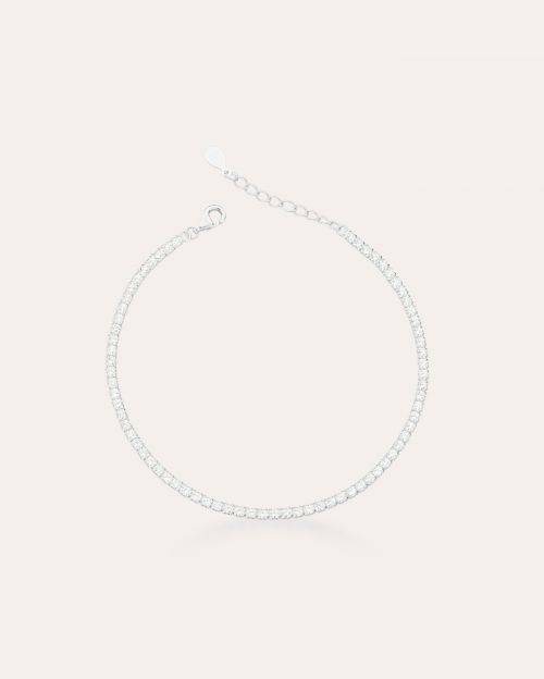 Pulseira de Prata Riviera Zircônias
