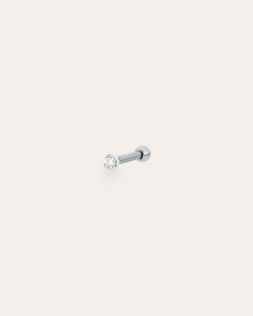 Piercing de Prata Ponto de Luz 2mm