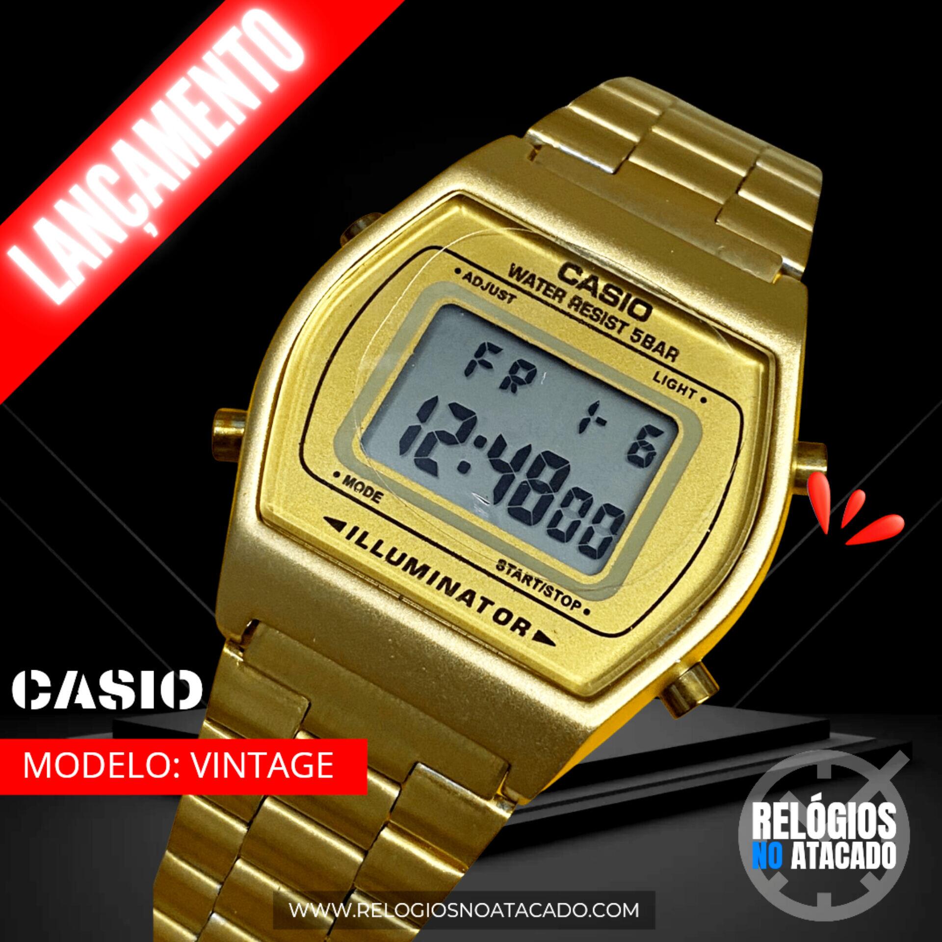 Comprar Casio vintage Linha Gold B640 Dourado - unissex - R$79,99