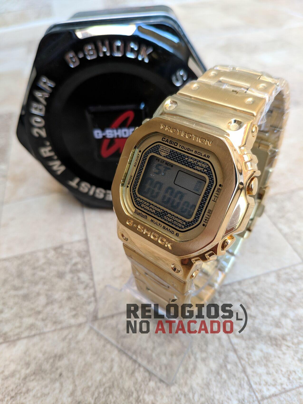 Comprar Relógio Masculino G-Shock Metal GMW-B5000 Dourado a prova