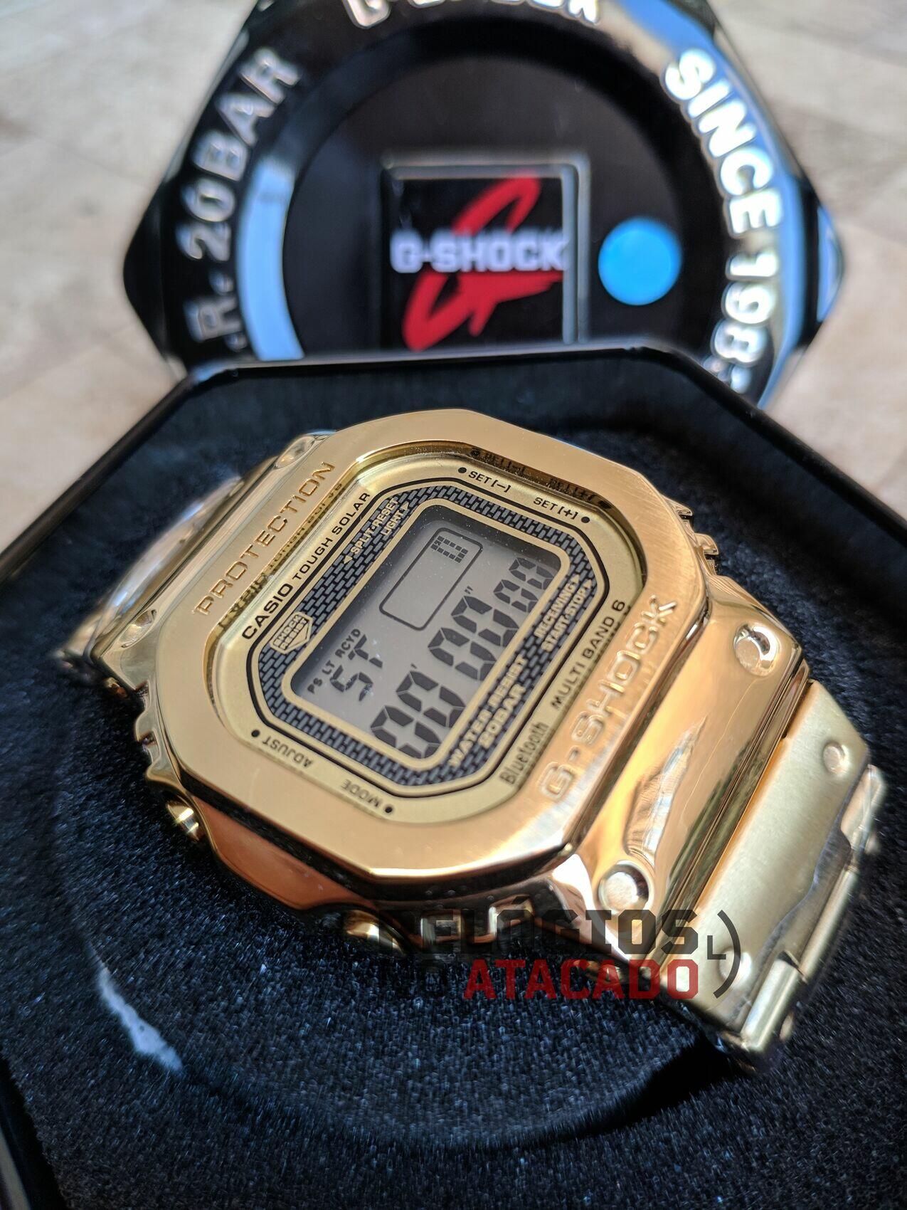 Comprar Relógio Masculino G-Shock Metal GMW-B5000 Dourado a prova