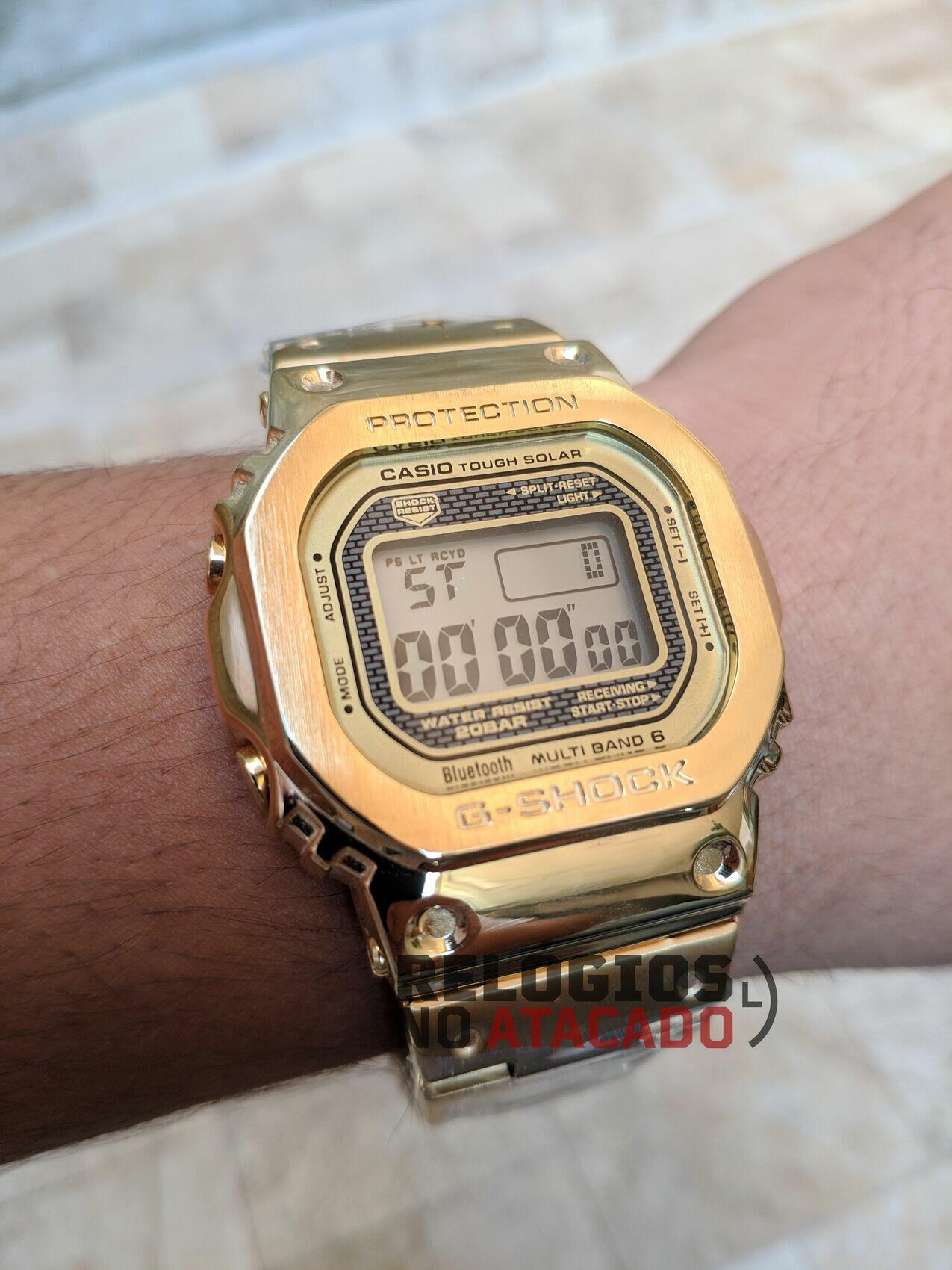 Comprar Relógio Masculino G-Shock Metal GMW-B5000 Dourado a prova