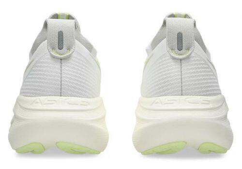 T�nis ASICS GEL Nimbus 27 - Masculino - Branco Gelo e Verde Claro