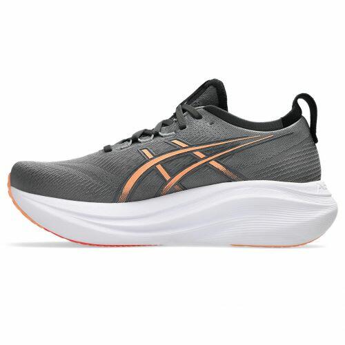 T�nis ASICS GEL Nimbus 27 - Masculino - Cinza com Branco e Vermelho