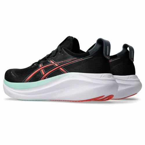 T�nis ASICS GEL Nimbus 27 - Masculino - Preto e Vermelho com Branco