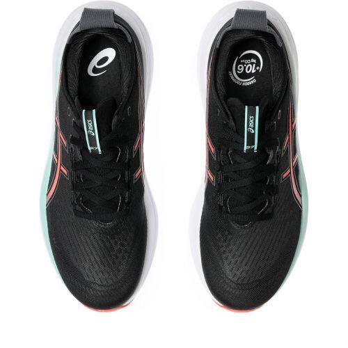 T�nis ASICS GEL Nimbus 27 - Masculino - Preto e Vermelho com Branco