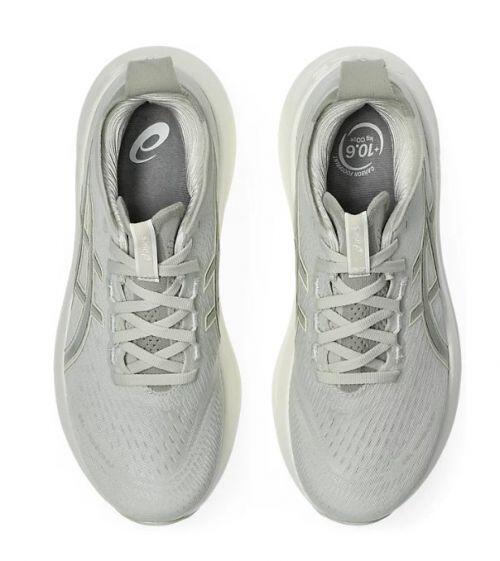 T�nis ASICS GEL Nimbus 27 - Feminino - Cinza Claro