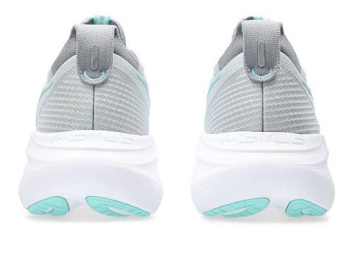 T�nis ASICS GEL Nimbus 27 - Feminino - Cinza e Verde com Branco