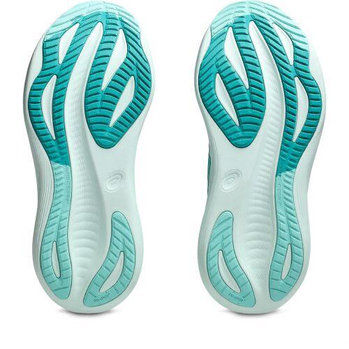 T�nis ASICS GEL Nimbus 27 - Feminino - Turquesa com Branco