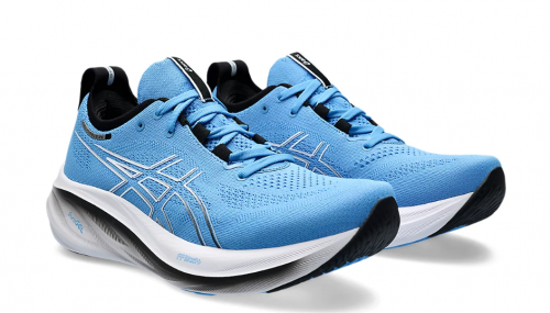 T�nis Asics Gel Nimbus 26 - Masculino - Azul com Branco e Preto