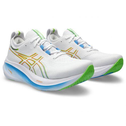 T�nis Asics Gel Nimbus 26 - Masculino - Branco e Azul