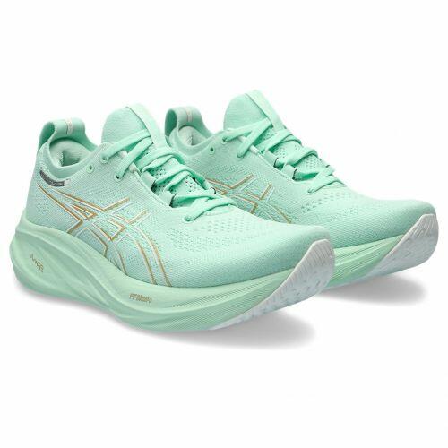 T�nis Asics Gel Nimbus 26 - Feminino - Verde Claro
