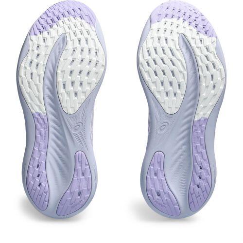T�nis Asics Gel Nimbus 26 - Feminino - Branco e Roxo Claro