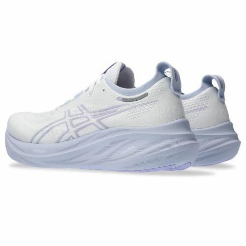 T�nis Asics Gel Nimbus 26 - Feminino - Branco e Roxo Claro