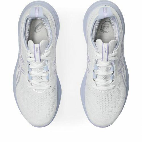 T�nis Asics Gel Nimbus 26 - Feminino - Branco e Roxo Claro