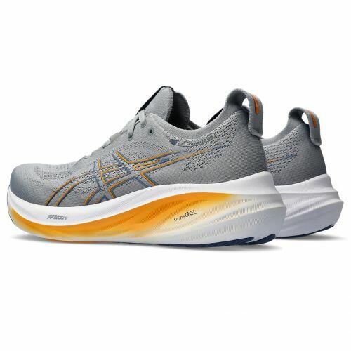 T�nis Asics Gel Nimbus 26 - Feminino - Cinza e Laranja