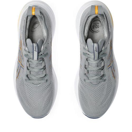 T�nis Asics Gel Nimbus 26 - Feminino - Cinza e Laranja