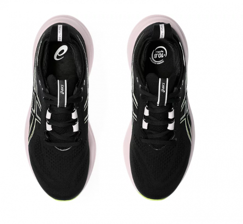 T�nis Asics Gel Nimbus 26 - Feminino - Preto e Verde Claro