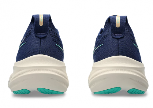 T�nis Asics Gel Nimbus 26 - Feminino - Azul e Verde Claro