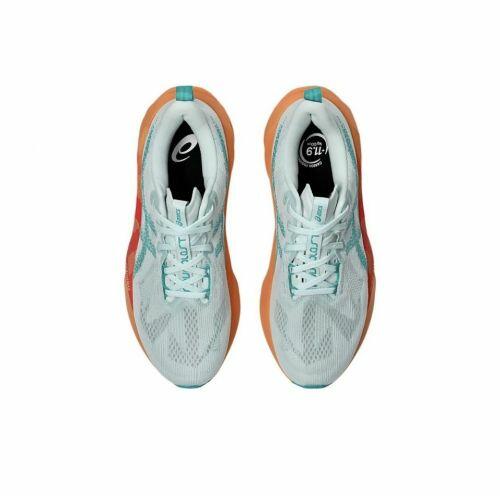 T�nis Asics Novablast 5 - Masculino - Verde Claro e Laranja