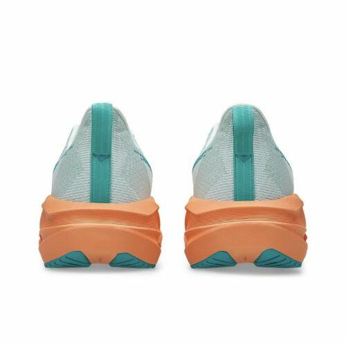 T�nis Asics Novablast 5 - Masculino - Verde Claro e Laranja