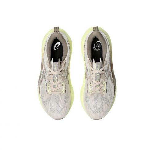 T�nis Asics Novablast 5 - Masculino - Bege Marrom e Verde