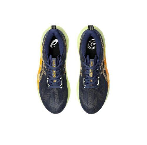 T�nis Asics Novablast 5 - Masculino - Bege Marrom e Verde