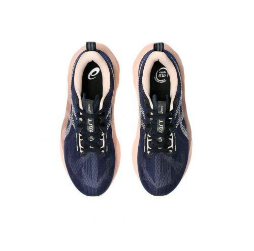 T�nis Asics Novablast 5 - Feminino - Azul Escuro e Rosa