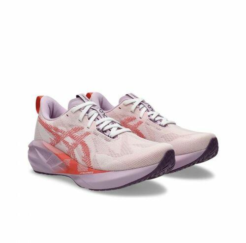T�nis Asics Novablast 5 - Feminino - Rosa e Vermelho